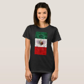 Dia De Los Muertos Skull Mexican Flag La Revolucio T-shirt (Voorkant volledig)