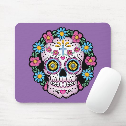 Dia de los Muertos Skull Muismat (Met muis)