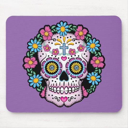 Dia de los Muertos Skull Muismat (Voorkant)