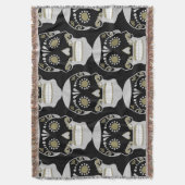 Día De Los Muertos Skull Print Deken (Voorkant Verticaal)