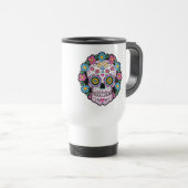 Dia de los Muertos Skull Reisbeker (Voorkant rechts)