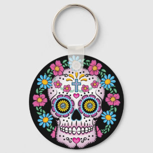 Dia de los Muertos Skull Sleutelhanger