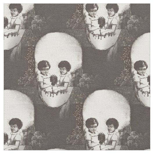 dia de los muertos skull stof (Close Up)