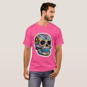 Dia de los Muertos skull T-shirt (Voorkant volledig)