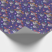 Dia De Los Muertos Skulls Cadeaupapier (Hoek)