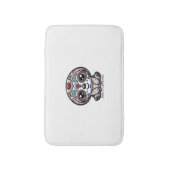 Dia de los Muertos Sloth Actief T-shirt Badmat (Voorkant Verticaal)