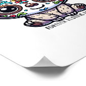 Dia de los Muertos Sloth Actief T-shirt Poster (Hoek)