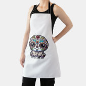 Dia de los Muertos Sloth Actief T-shirt Schort (Insitu)