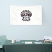 Dia de los Muertos Sloth Actief T-shirt Spandoek (Beurs)