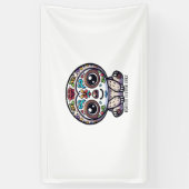 Dia de los Muertos Sloth Actief T-shirt Spandoek (Verticaal)