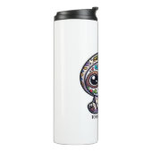 Dia de los Muertos Sloth Actief T-shirt Thermosbeker (Gedraaid links)