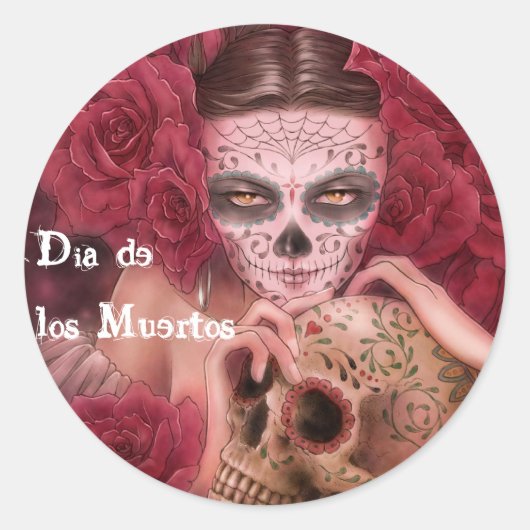 Dia de los Muertos Sticker (Voorkant)