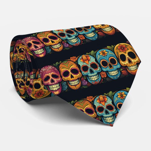 Día de los Muertos  Stropdas (Opgerold)