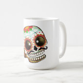 Dia de Los Muertos Sugar Skull Art Koffiemok (Voorkant rechts)