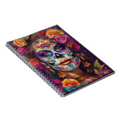 Dia de los Muertos Sugar Skull Beauty Notitieboek (Rechterzijde)