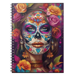 Dia de los Muertos Sugar Skull Beauty Notitieboek