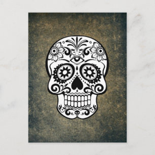 Dia De Los Muertos Sugar Skull Briefkaart