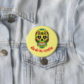 Dia de los muertos - Sugar Skull Button (In situ)