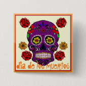 Dia de los muertos - Sugar Skull Button (Voorkant)