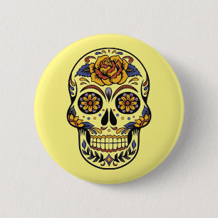 Dia de los muertos - Sugar Skull Button