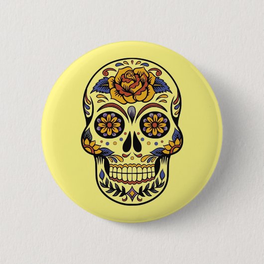 Dia de los muertos - Sugar Skull Button (Voorkant)