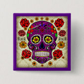 Dia de los muertos - Sugar Skull Button (Voorkant)