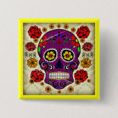 Dia de los muertos - Sugar Skull Button (Voorkant)