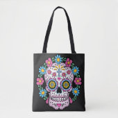 Dia de los Muertos Sugar Skull Canvas tas (Voorkant)