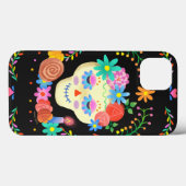 Dia de los Muertos Sugar Skull Case-Mate iPhone Case (Achterkant (horizontaal))