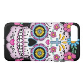 Dia de los Muertos Sugar Skull Case-Mate iPhone Case (Achterkant (Horizontaal))