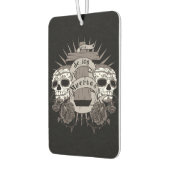 Dia De Los Muertos Sugar Skull Cross-Rozen Luchtverfrisser (Links)