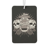 Dia De Los Muertos Sugar Skull Cross-Rozen Luchtverfrisser (Achterkant)