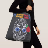 Dia De Los Muertos Sugar Skull Crossbody Tas (Dichtbij)