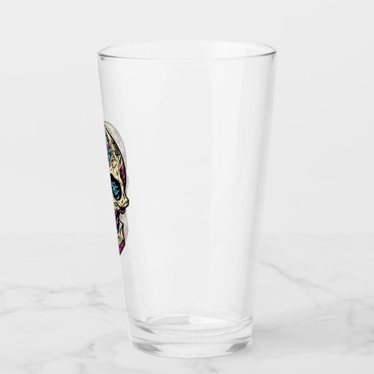 Dia De Los Muertos Sugar Skull Glas (Links)