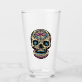 Dia De Los Muertos Sugar Skull Glas (Voorkant)