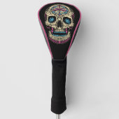 Dia De Los Muertos Sugar Skull Golfheadcover (Voorkant)