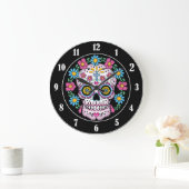 Dia de los Muertos Sugar Skull Grote Klok (Huis)