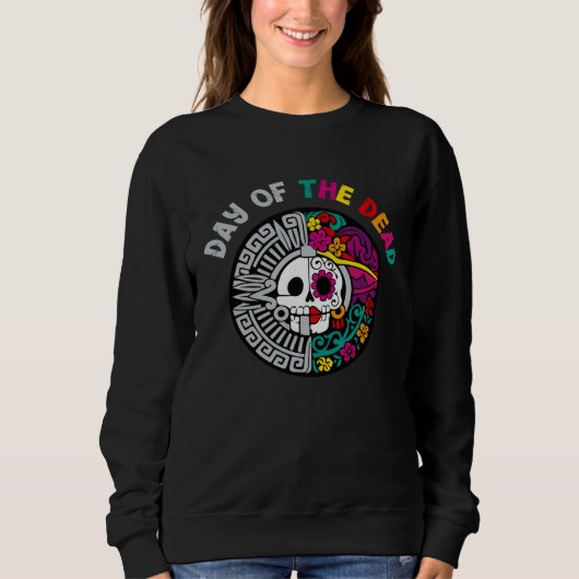 Dia De Los Muertos Sugar Skull Halloween Day Of Th Trui (Voorkant)