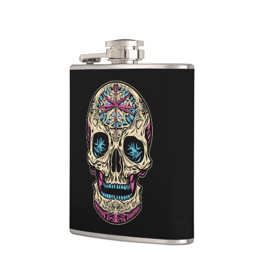 Dia De Los Muertos Sugar Skull Heupfles (Links)