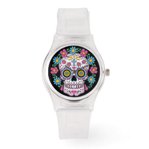 Dia de los Muertos Sugar Skull Horloge