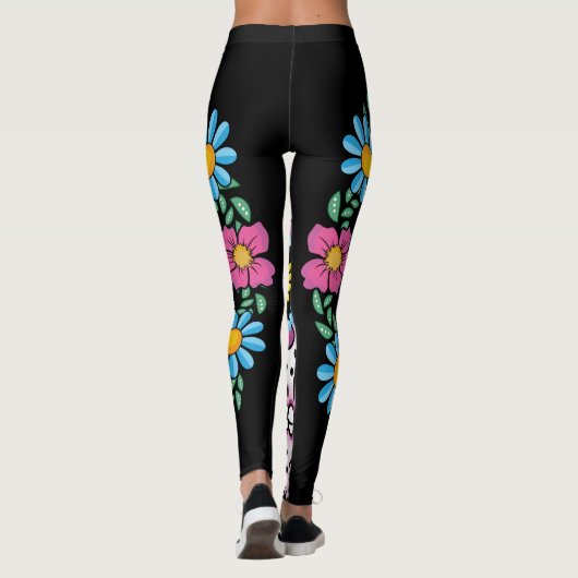 Dia de los Muertos Sugar Skull Leggings (Achterkant)
