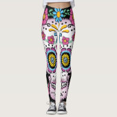 Dia de los Muertos Sugar Skull Leggings (Voorkant)