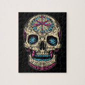 Dia De Los Muertos Sugar Skull Legpuzzel (Verticaal)