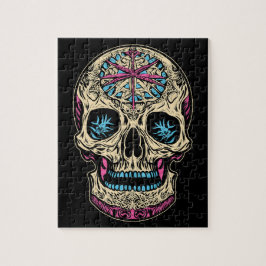 Dia De Los Muertos Sugar Skull Legpuzzel