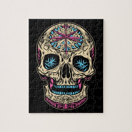 Dia De Los Muertos Sugar Skull Legpuzzel (Verticaal)