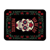 Dia de los Muertos Sugar Skull Magnet Magneet (Horizontaal)