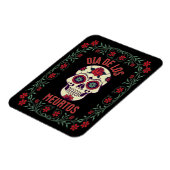 Dia de los Muertos Sugar Skull Magnet Magneet (Linkerzijde)