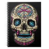 Dia De Los Muertos Sugar Skull Notitieboek (Voorkant)