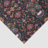 Día de los Muertos Sugar Skull Pattern Decoupage Tissuepapier (Detail)