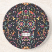 Dia de los Muertos Sugar Skull Stone Zandsteen Onderzetter (Voorkant)
